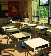 Empty school bag